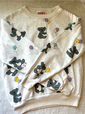 Vintage 80s Energie Kids Koala Bear Balloon Sweatshirt AOP Child Medium